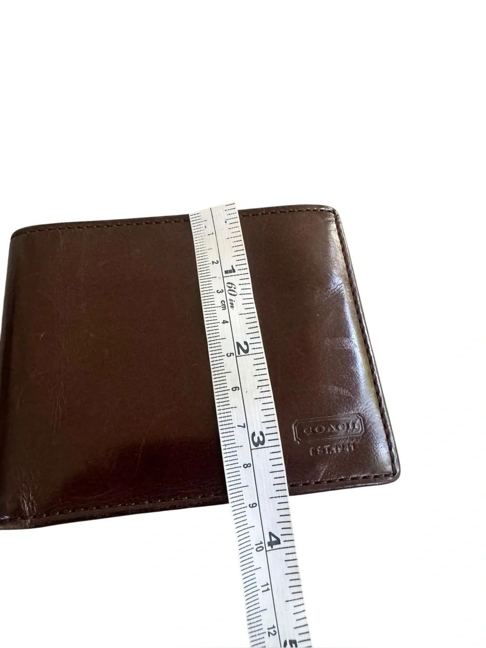 Coach men’s Bifold Dark Brown Leather Wallet